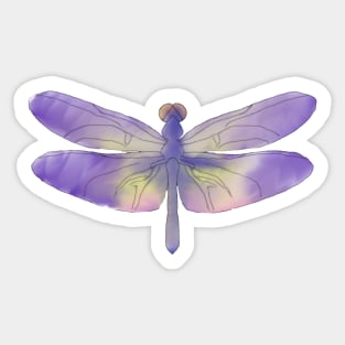 Dragonfly Watercolor Sticker